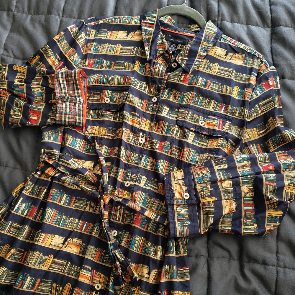 Tommy Hilfiger Library Shirt Dress - Size XL